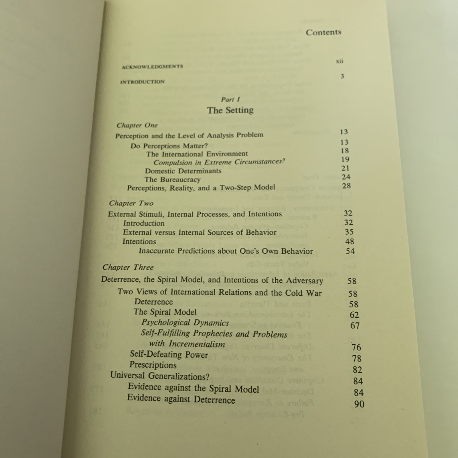 Perception and Misperception in International Politics by Jervis, Robert
