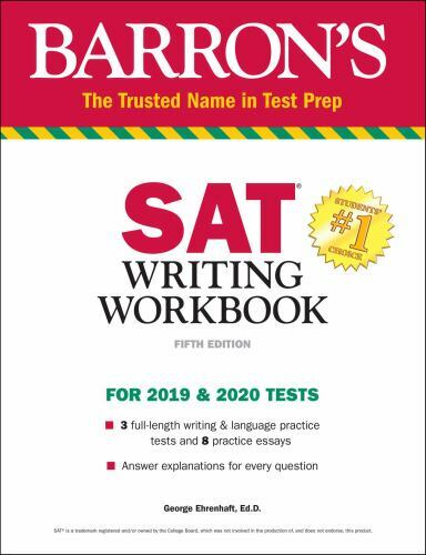 SAT Writing Workbook (Barron’s SAT Prep), Ehrenhaft Ed. D., George, Very Good Bo